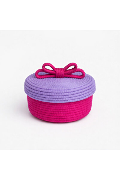 Be Cat Handmade 2-Color Cotton Cord Rope Decorative Box with Lid – Organizer,...