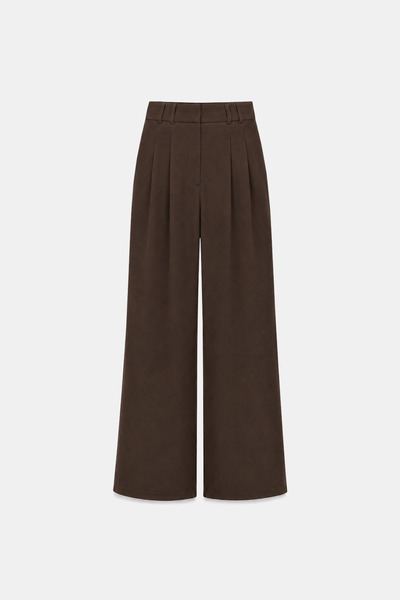 Açelya Okcu Premium Rovena Double Pleated Detailed Woven Trousers