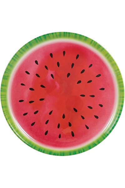 AMSCAN Melamine Plastic Watermelon Pattern Plate 13.5 inch, by Amscan, Multi-...