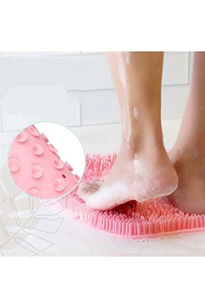 Arabest Silicone Shower Foot Scrubber and Back Scrub Mat, Non-Slip Bath Massa...