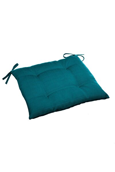 Hesperide Square seat cushion, 4 points, blue ratan -