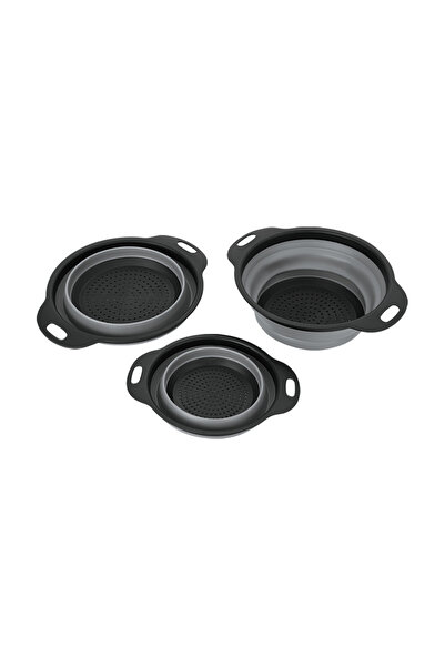 SWISSHOME Set of 3 collapsible strainers Swiss Haus-Bakeware, polypropylene, ...