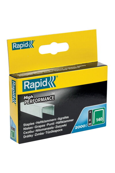 Rapid 11905731, set de 2000 de capse din sarma plata No. 140, 6 mm