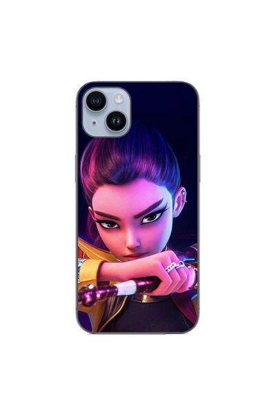 OEM Husa compatibila cu Apple iPhone 15 Plus Silicon Gel Tpu Model KPop Demon...