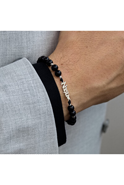 BLACK SWAN Bijoux Bratara shamballa barbati cu bile din aur si ochi tigru - L...
