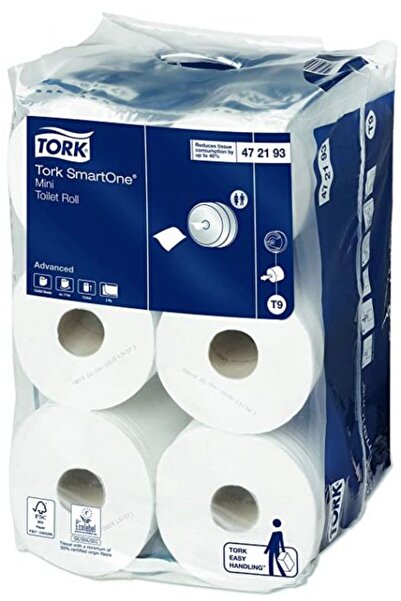TORK SMARTONE MINI JUMBO ALB Hârtie igienică cu 2 straturi 111.6M 12/SET