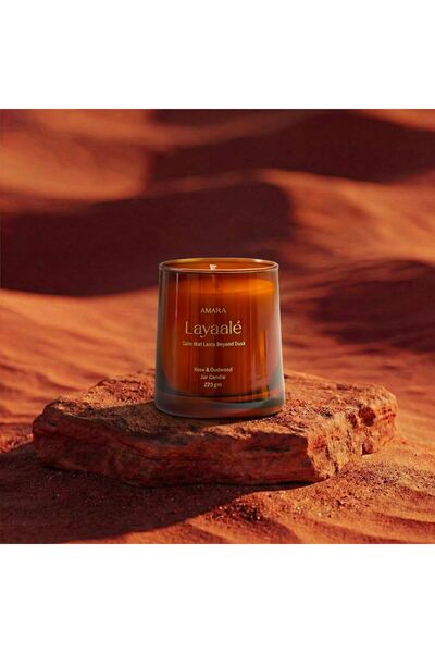 Amara Layaale (220G) Rose & Oudwood Jar Candle