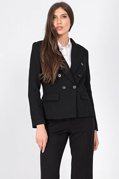 ROHBOUTIQUE Classic tailored blazer in Black Aimelia JR662