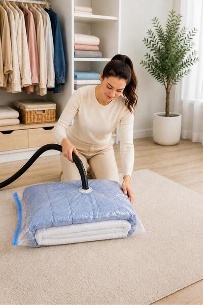 BuradaBuldun Sac de depozitare sub vid 80x100 cm Sac sub vid