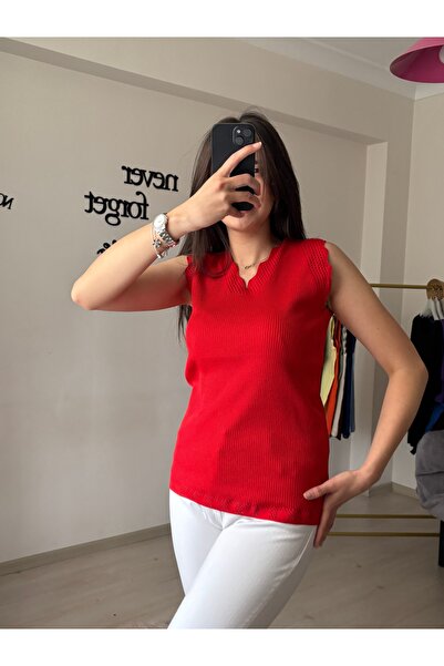 BELİN Fitilli Ajur Desenli Çelik Örgü Bluz