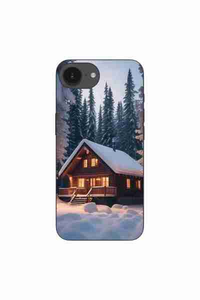 OEM Husa compatibila cu Apple iPhone 16e Silicon Gel Tpu Model Peisaj Iarna C...