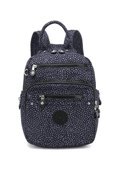 SMART BAGS Dnevni mali vodootporni ženski ranac od naborane tkanine, crni sa ...