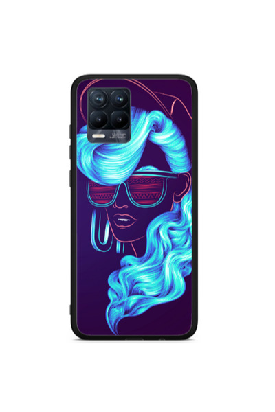 Other Realme 8 i Hatted style Black Glossy Θήκη