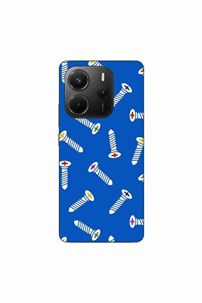 OEM Θήκη συμβατή με Xiaomi Redmi Note 14 4G Σιλικόνης Τζελ TPU με σχέδιο βιδών