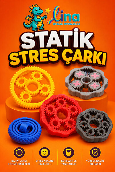 ümit toys Lina - Statik Stres Çarkı - 2 Adet Yeni Oyuncak