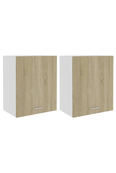 vidaxl “Lyon” wall cabinets, 2 pcs., Sonoma oak, 50x31x60 cm