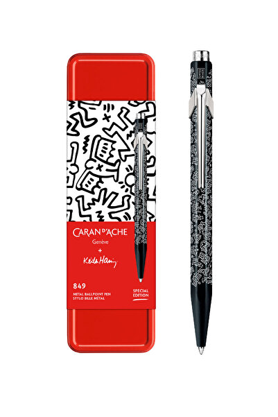 Caran d'Ache 849 Keith Haring Siyah Tükenmez Kalem