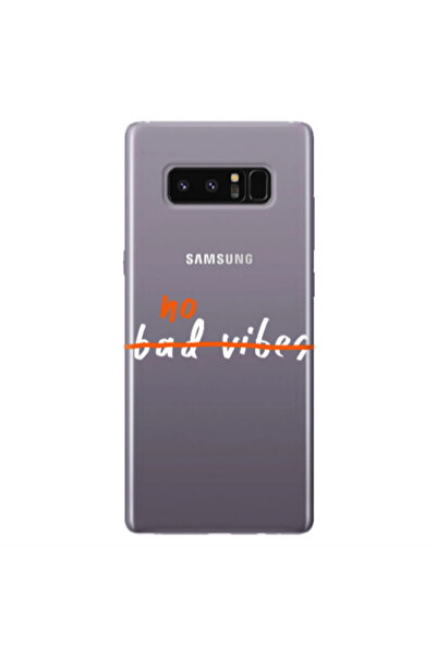 Other Samsung Note 8 No bad vibes 2 Transparent Silicone TPU Θήκη