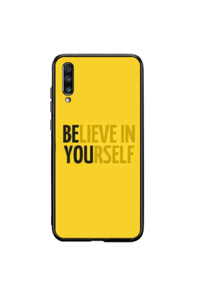 Other Samsung A70 Belive in Yourself Black Glossy Θήκη