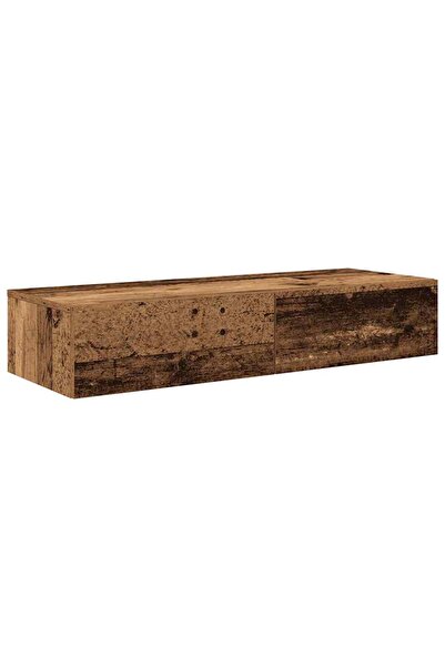 vidaxl Raft de perete cu sertare Lemn vechi 100x36x19cm Lemn prelucrat