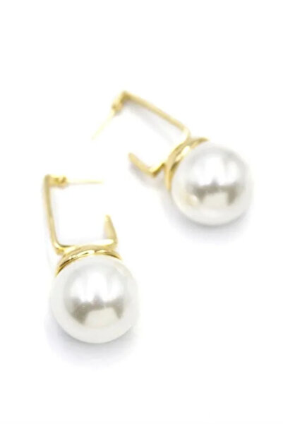 Marsilyan Nvdn- Ieg - Pearl Earrings - Gold Iegrs-Nvdn1
