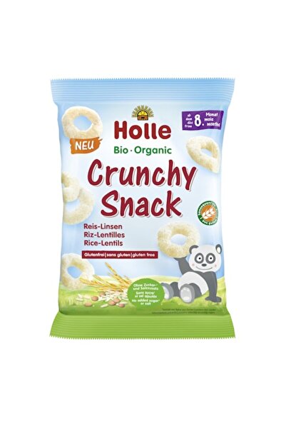 Holle Crunchy snack with rice and lentils, gluten-free for children +8 months...