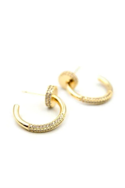 Marsilyan Nvdn- Ieg - Nail Earrings - Gold Iegrs-Nvdn1