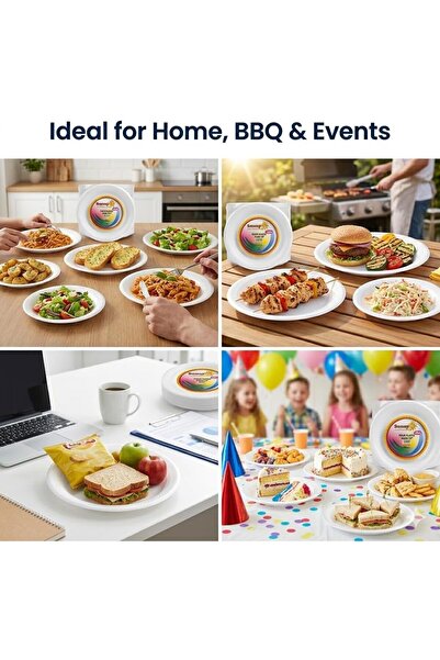 Sunny Your Bright choice Sunny Disposable Foam Plates 10 Inch – 50 Pack