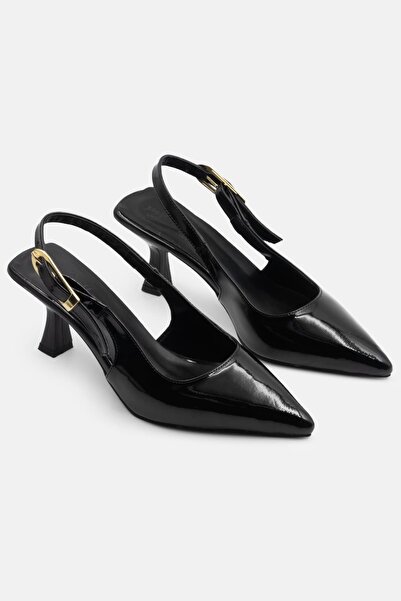 CARLA BELLA Women's Stiletto Stylish Belt Buckle Women's Heeled Shoes
