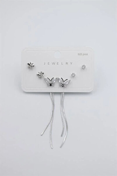 Marsilyan Nvdn- Ieg - Multiple Set Earrings - Silver Iegrs-Nvdn1