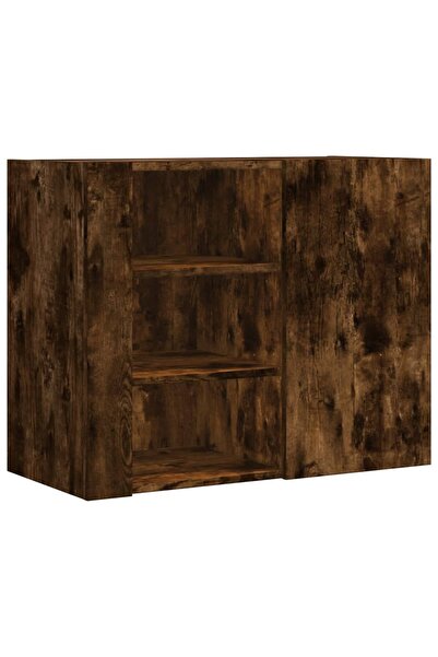 vidaxl Dulap de perete, stejar fumuriu, 75x35x60 cm, lemn prelucrat