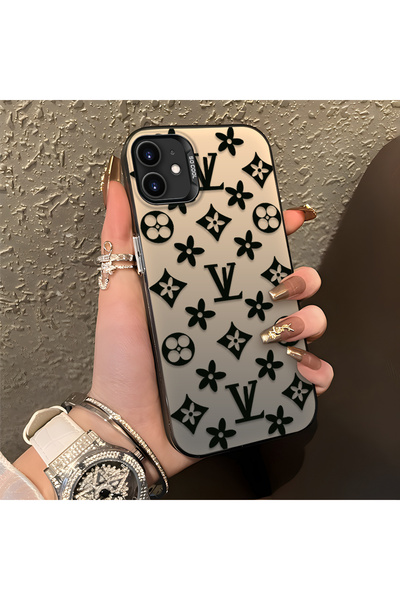 Hontinga iPhone 12 Mini Uyumlu Silikon Kenar Sert Arka Kılıf Couple Telefon K...