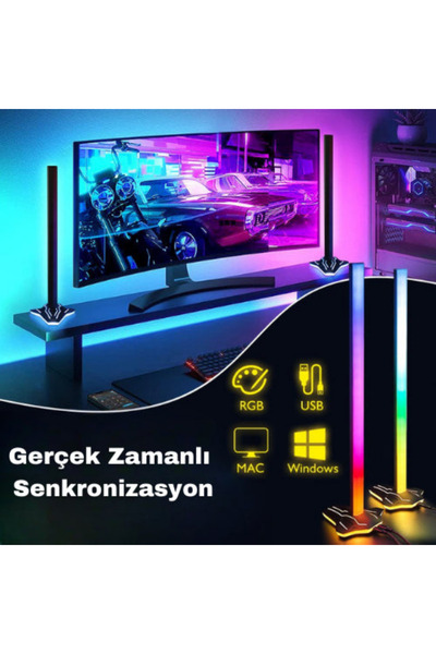 neeko PC Ambilight Led Bar Senkronize 2 Li GERÇEK ZAMANLI SENKRONİZASYON