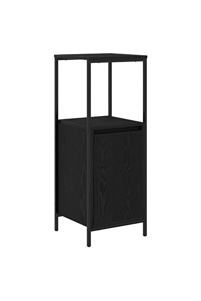 vidaxl Dulap de baie cu rafturi Stejar negru 36x35x95 cm