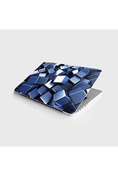 Yıldızan Terra Organik Laptop Notebook Pc Covering Sticker Blue Cubes Terra O...