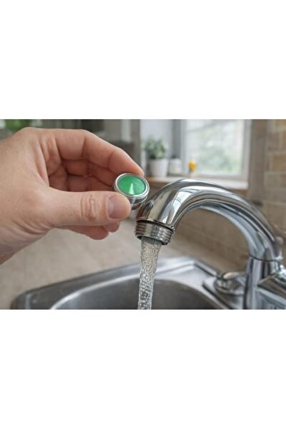 Yıldızan Terra Organik 4-Piece Faucet Aerator Set, Internal and External Thre...