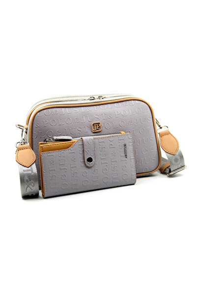 Just Polo Women's New Season Embossed Printed Shoulder Bag 232053 Mh