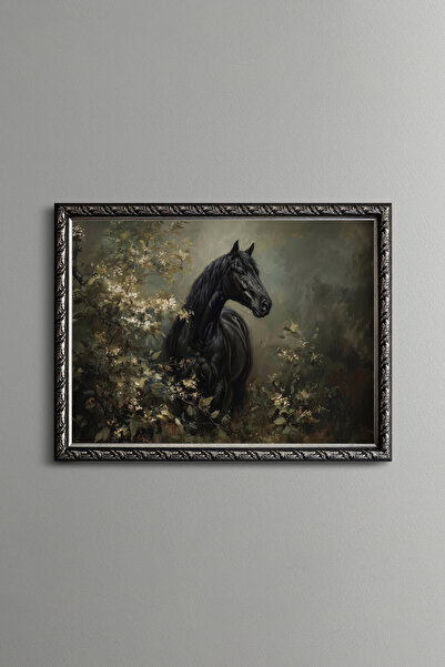 epiqart أسيل بلاك آت - إطار منقوش بتصميم عتيق - موديل نحيف