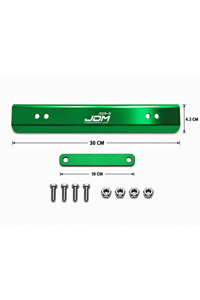 EP GARAJ OTOMOTİV YEŞİL JDM METAL PLAKALIK – ÜNİVERSAL UYUMLU