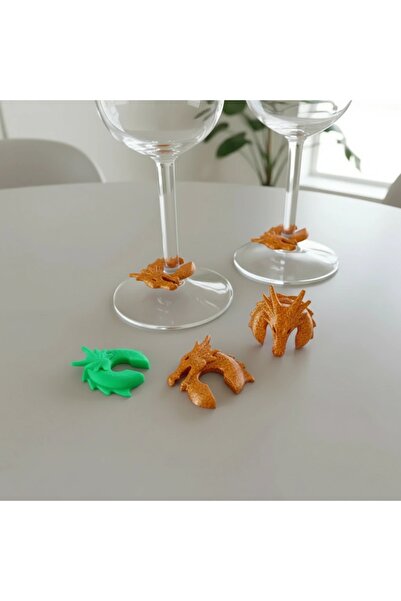 OEM Marker Pahar Vin Individual cu Design Dragon Decorativ
