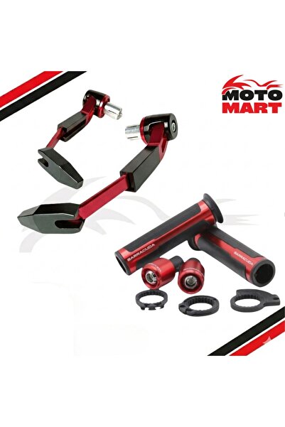 motomart+ Tvs Apache Rtr 200 Elcik Ve Manet Koruma Set-Kırmızı-Ma16020