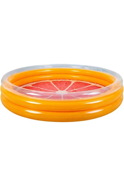 Family Center Inflatable grapefruit design pool from Bluverra, 3 rings, plast...