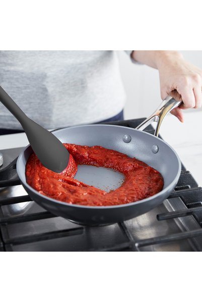 Greenpan Silicone Saute Spoon Gray |   Platinum Silicone |   Bpa Free |   200 ° C Heat Resistant |