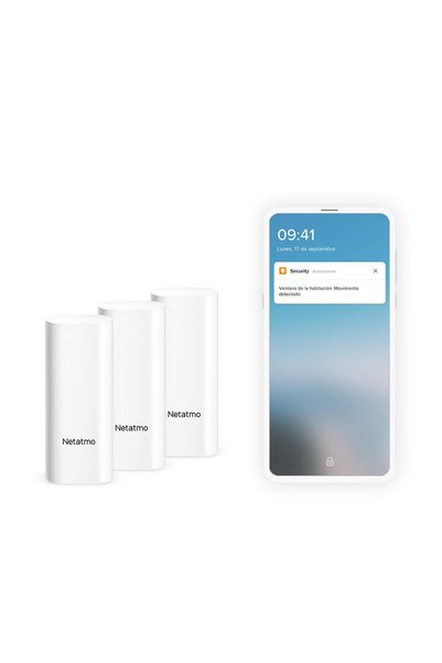 Netatmo Kapılar ve Havalandırmalar için DTG-EC Akıllı Sensörler, Inalámbricos, UNA Pieza, Paket 3, Kapılar ve Pencereler için Titreşim Algılama Akıllı Sensörler, Çok Renkli, Tek Boyut