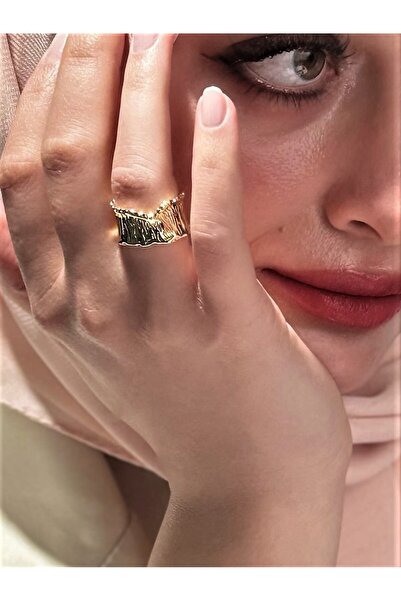 TRENDTAKI Vintage Tarz Yüzük Gold Kaplama 490