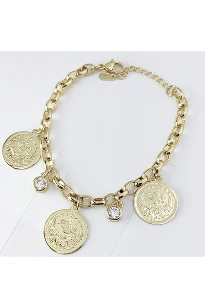 Milena BRATARA DAMA PLACATA CU AUR 14K -LUNGIME 19CM