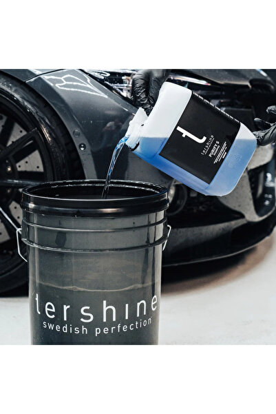 Tershine Purify S șampon auto ceramic 1:1000 - pentru spălare cu contact, luciu și protecție hidrofobă, 5 L, Suedia