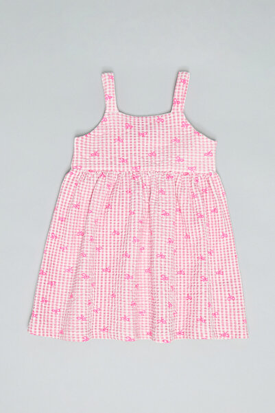 R&B Checked Strappy Dress