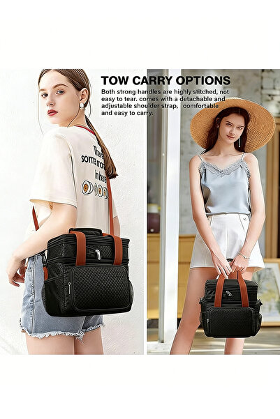 Yoawllty Lunch Bag, Expandable Lunch Box Bag for Work, School and Picnic