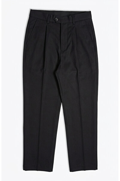PandaForma Black Unisex Fabric Work Pants
